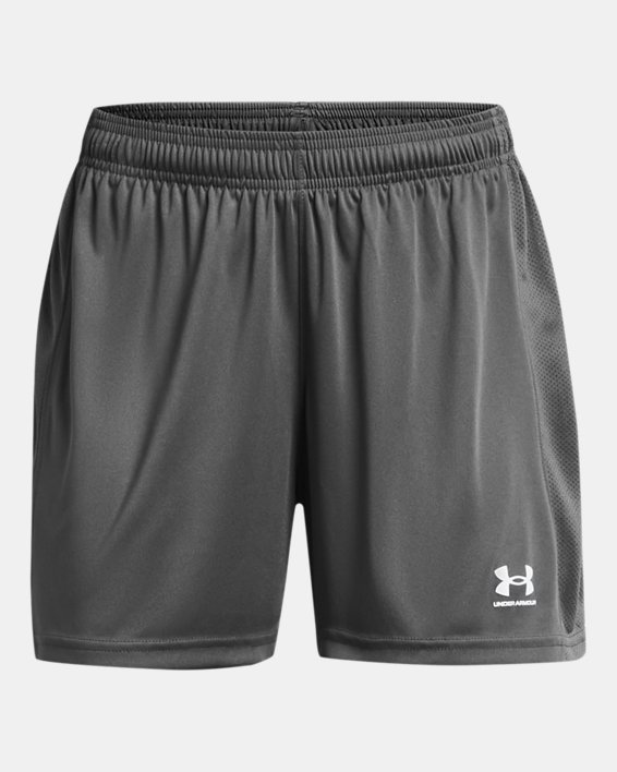 Women's UA Challenger Knit Shorts, Gray, pdpMainDesktop image number 4